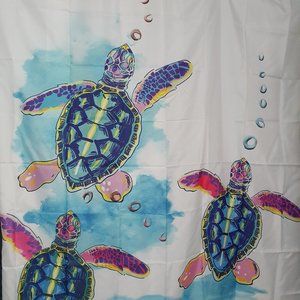 Shower Curtain Turtles